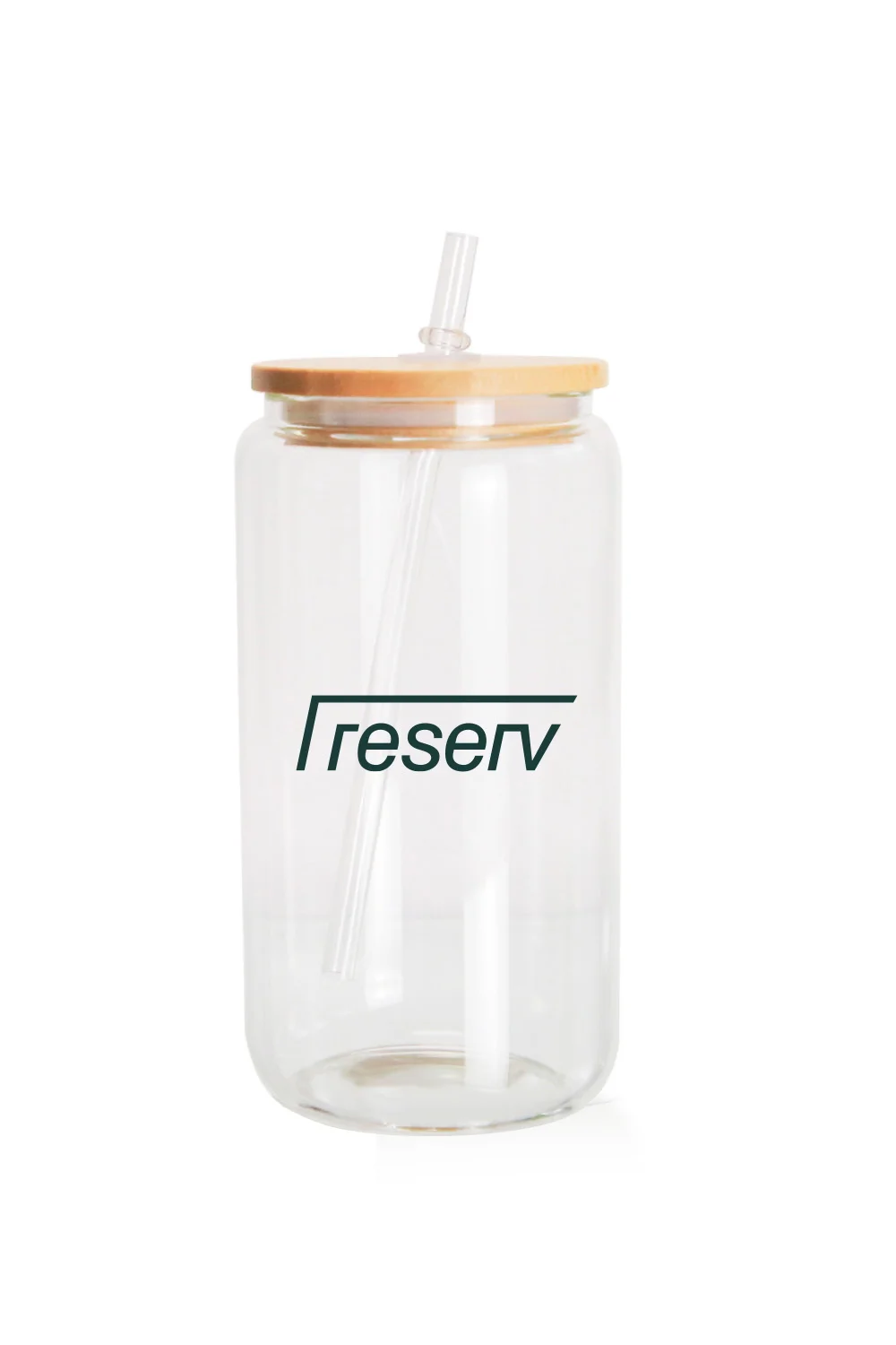 Alternative view of 16 oz Glass Tumbler w/ Straw